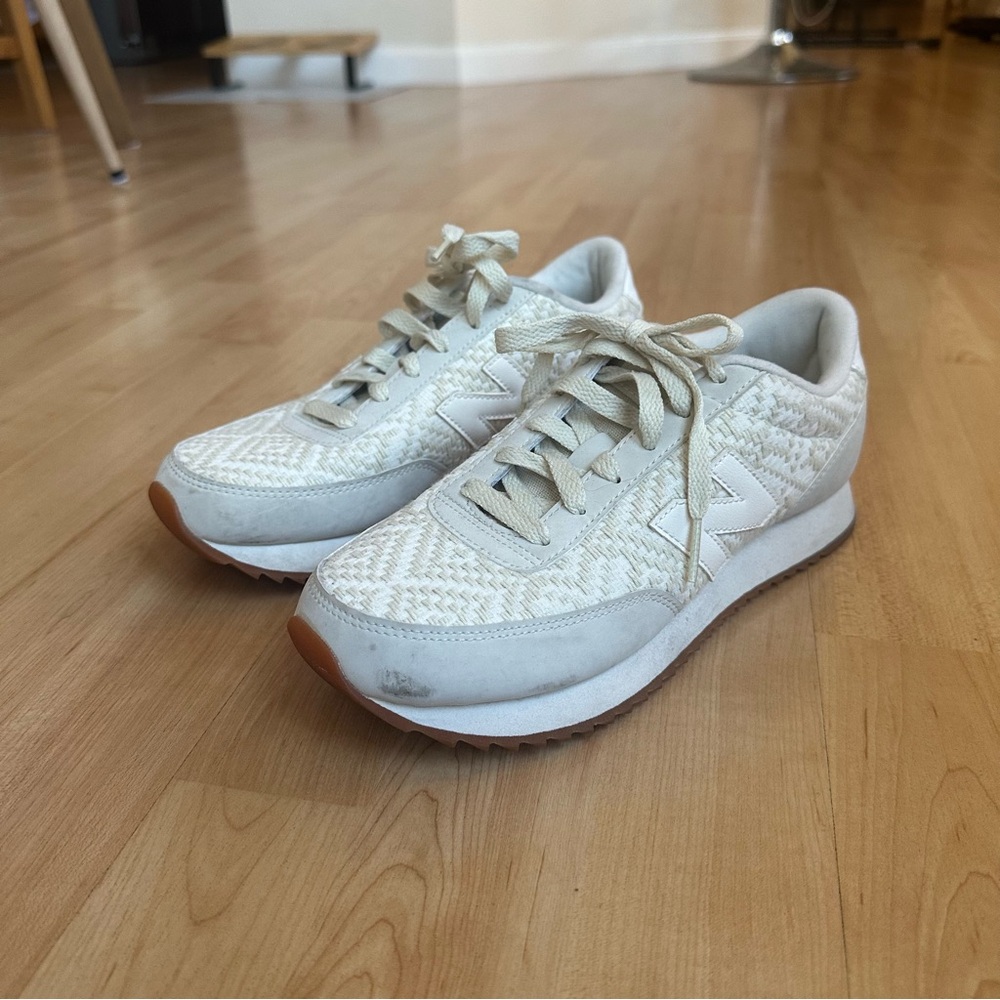 New Balance Women's WZ501HST Cream and White Sneakers